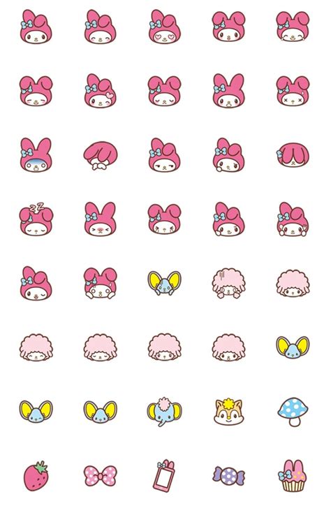 My Melody Emoji | My melody wallpaper, Hello kitty wallpaper, Sanrio ...