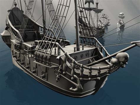 directx jolly roger pirate ship