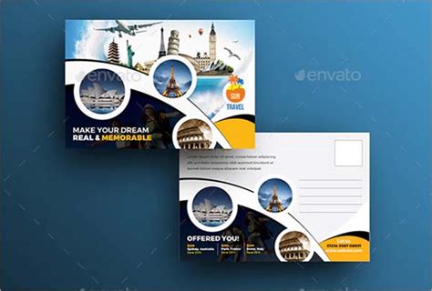 40+ Travel Postcard Templates | Free & Premium Downloads