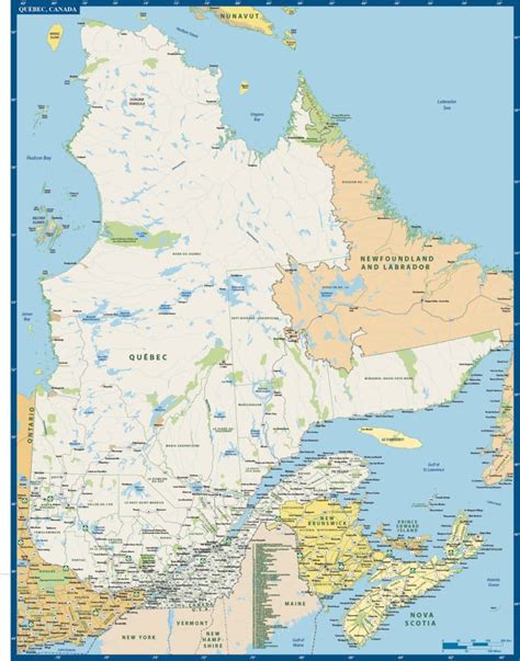 Quebec Province Map | Digital Vector | Creative Force