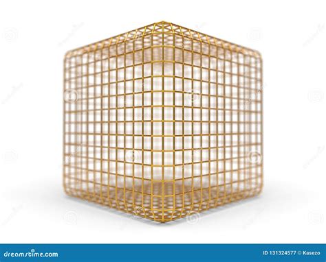 Simple Faraday Cage Design Made of Iron. 3d Illustration Stock ...