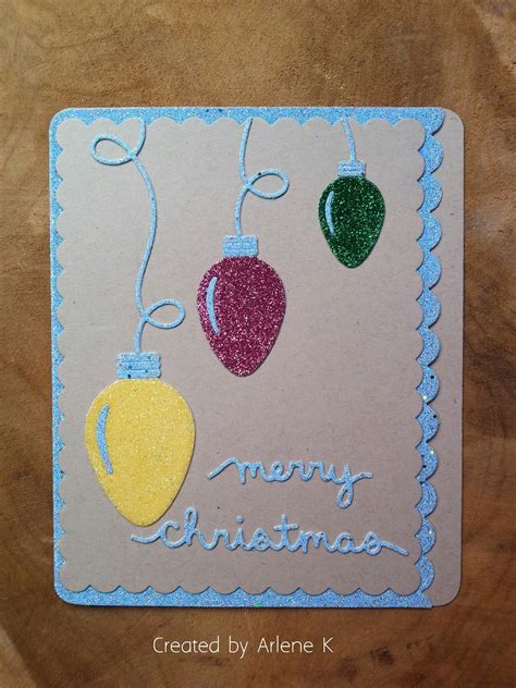 Knipoog Creations: Glitter Christmas Card