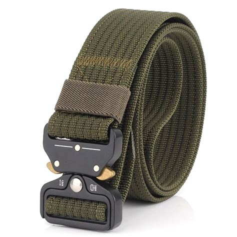 Men's Tactical Military Canvas Belt Outdoor Tactical Belt Men Military ...