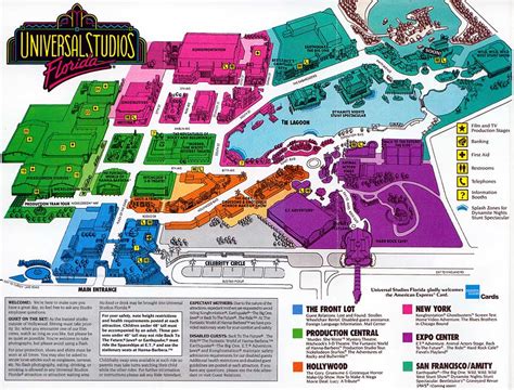 Universal Studios Florida Map and Brochure (2024 - 1990 ...