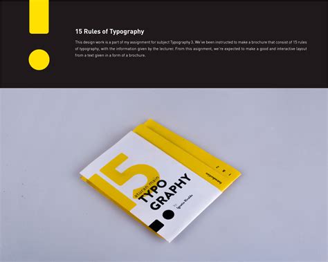 15 Rules of Typography - Brochure Layout Design (2017) :: Behance