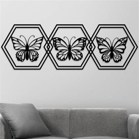 Butterfly Metal Wall Art Metal Butterfly Wall Decor - Etsy