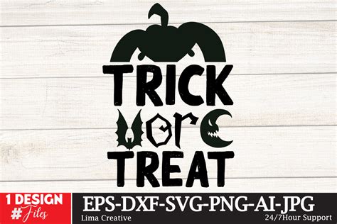 Trick or Treat Design Graphic by Lima Creative · Creative Fabrica