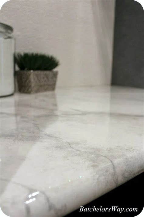 Remodelaholic | $30 DIY Faux Marble Countertops