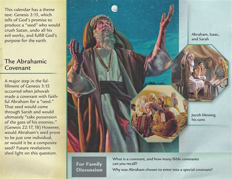 an advertisement for the abrahamic covenant with pictures of jesus and ...