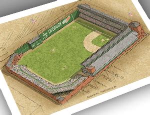 There Used To Be A Ballpark Philadelphia - Baker Bowl 13x19 Large Print ...