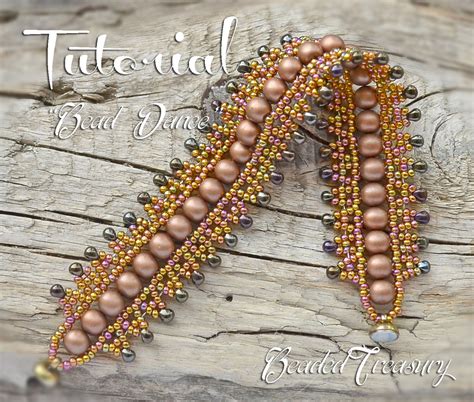 BEAD DANCE Beaded bracelet tutorial Seed bead pattern Beaded lace ...