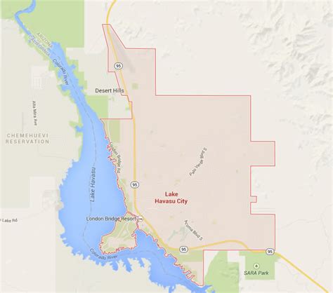 Lake Havasu City Arizona Map - United States