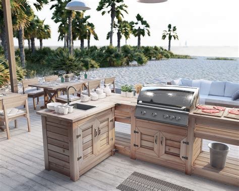 3-Piece Outdoor Kitchen Plan – Bar, Grill, Sink – PDF Guide - DIY ...