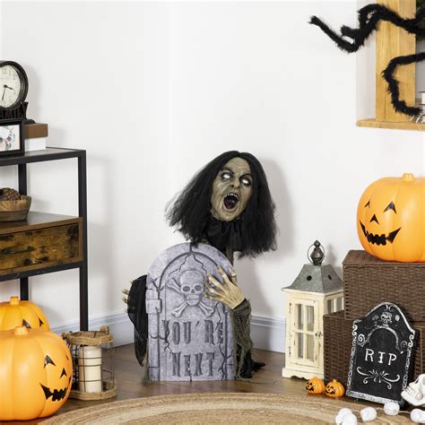 The Holiday Aisle® 30" Life Size Outdoor Halloween Decorations Female ...