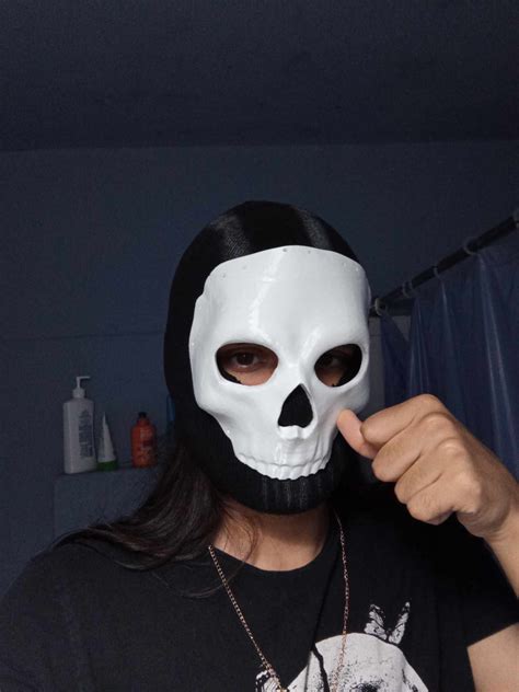 STL file Ghost mw2 mask for cosplay 👻・Design to download and 3D print・Cults