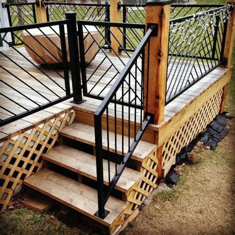 Top 50 Best Metal Deck Railing Ideas - Backyard Designs