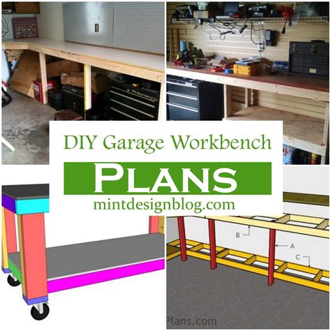 25 DIY Garage Workbench Plans - Mint Design Blog