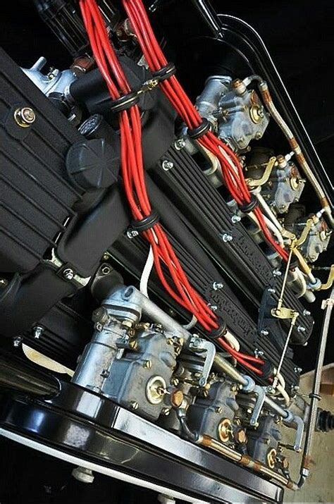 Lamborghini Countach Engine has 48 valves, 6 Weber carburetors and is 5 ...