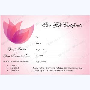 Bring in Clients with Spa Gift Certificate Templates