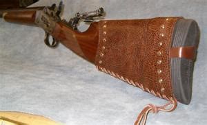 Custom Rifle Stock Cover - LE DOUX LEATHER