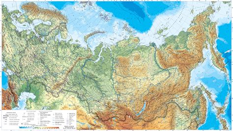 Russia Map With Rivers And Mountains - United States Map