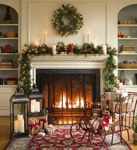 20+ Fireplace Decorations For Christmas – DECOOMO