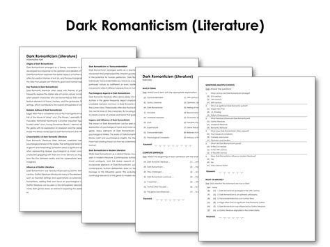 Dark Romanticism (Literature) | Made By Teachers