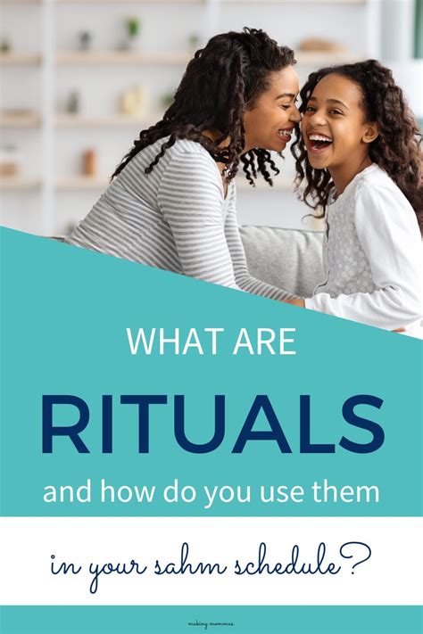 What Are Rituals and How Do You Use Them In Your Stay at Home Mom ...