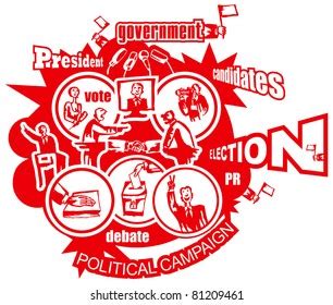 Voting Election Background Vector Stock Vector (Royalty Free) 81209461 ...