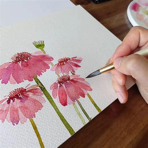 Watercolor Paintings Of Flowers For Beginners