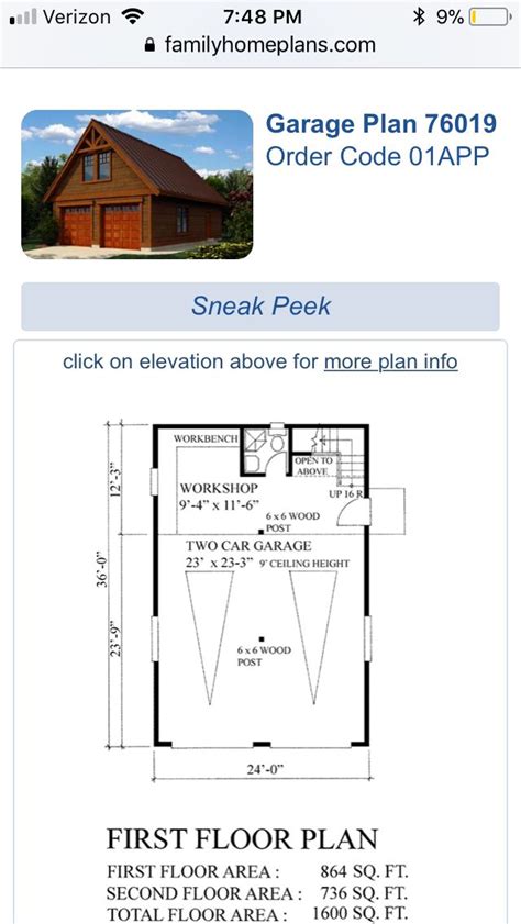 Pin by Maggie Walker on Garage/shed | Floor plans, Garage plan, Garage shed