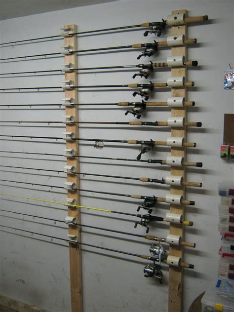 Diy Fishing Rod Holder Fishing Pole Storage Diy Wooden Projects | Hot ...