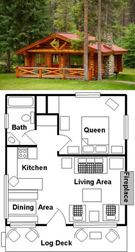 Small Log Cabin Floor Plans And Pictures ~ Cabin Plans Floor Log House ...