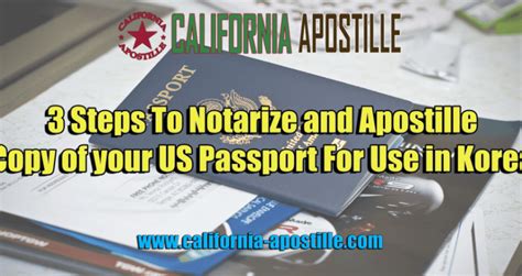 3 Steps To Notarize and Apostille Copy of your US Passport