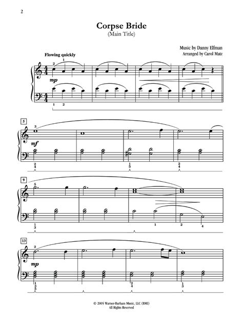 The Piano Duet Corpse Bride Sheet Music | Printable Templates Free