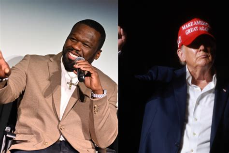 50 Cent Displays Trump ‘Get Rich Or Die Tryin” Meme At Concert Hours ...