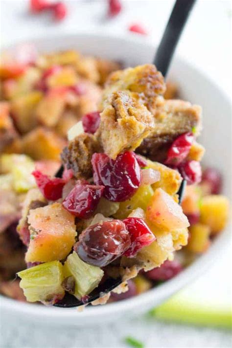 Cranberry Stuffing Recipe - Gluten Free! • Dishing Delish