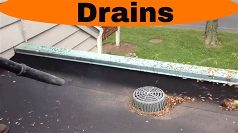 Flat Roof Drain Installation