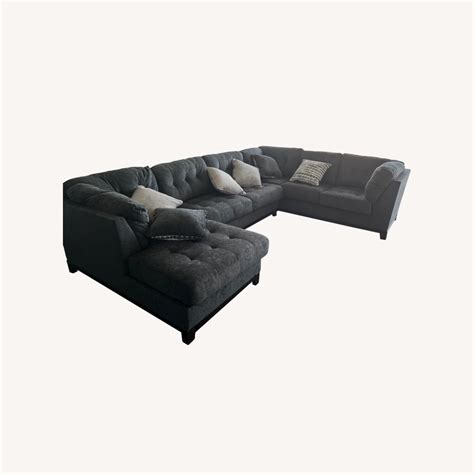 Ashley Furniture 3 Piece Gray Sectional - AptDeco