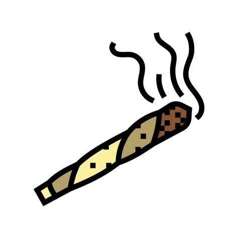 marijuana joint color icon vector illustration 24130770 Vector Art at ...