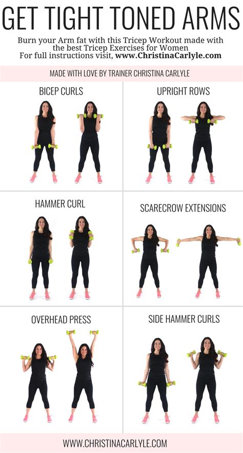 Arm Workout for Women that Want Tight Toned Arms | Health and fitness ...