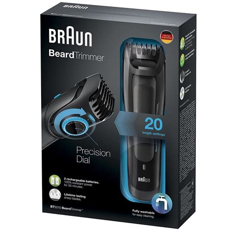 Braun Beard Trimmer For Men Cordless And Rechargeable Electric Hair ...