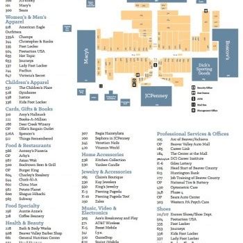 Mall Of America Stores Map