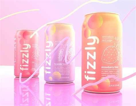 Fizzly Sparkling Water | Behance