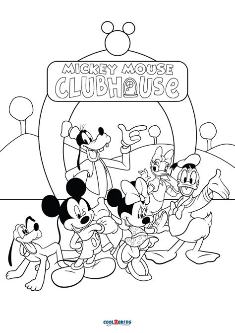 Free Printable Mickey Mouse Clubhouse Coloring Pages For Kids