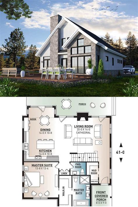 Lake Cabin Floor Plans One Story - Image to u