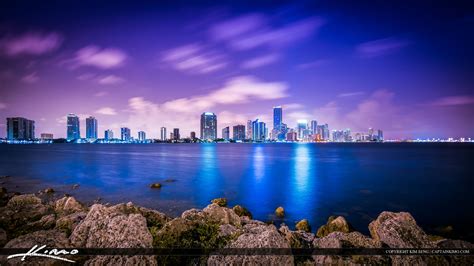 Miami Skyline along Waterway in Miami-Dade County Florida – HDR ...