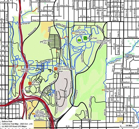 Balboa Park - California Trail Map