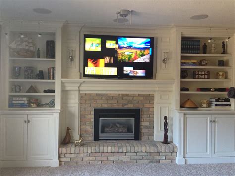 shelving on each side of fireplace | Built in around fireplace ...