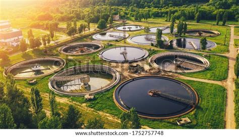 Aerial View Wastewater Treatment Plant Filtration Stock Photo (Edit Now ...